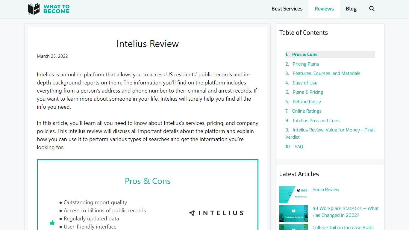 Intelius Review - What To Become